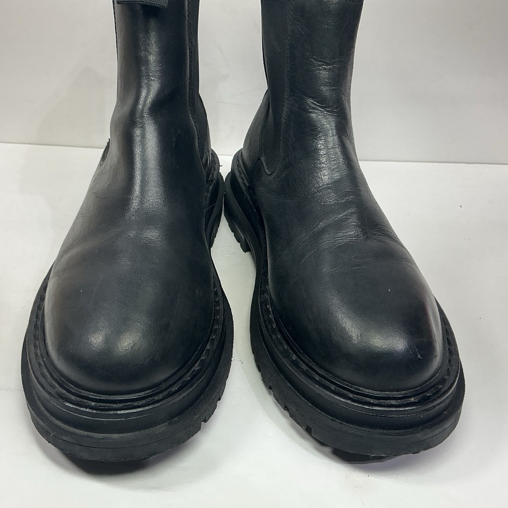 ASOS Design Chunky Chelsea Boots Mens Sz 6 Womens 8 Black Punk Mod Goth - Picture 6 of 7